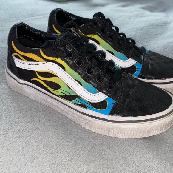 Vans Old Skool Flame Skate Shoes - Picture 2 of 7